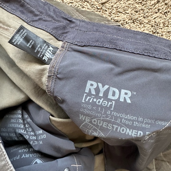 KUHL RYDR Pants Men’s 40x32 Work Outdoor Vintage Patinadye - Picture 9 of 16